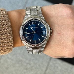 Michael Kors Lennox Three-Hand Stainless Steel Watch MK6990